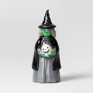 New Fall 2025 Ceramic Mantle Witch Figurine With Pumpkin Target Hyde and EEK!